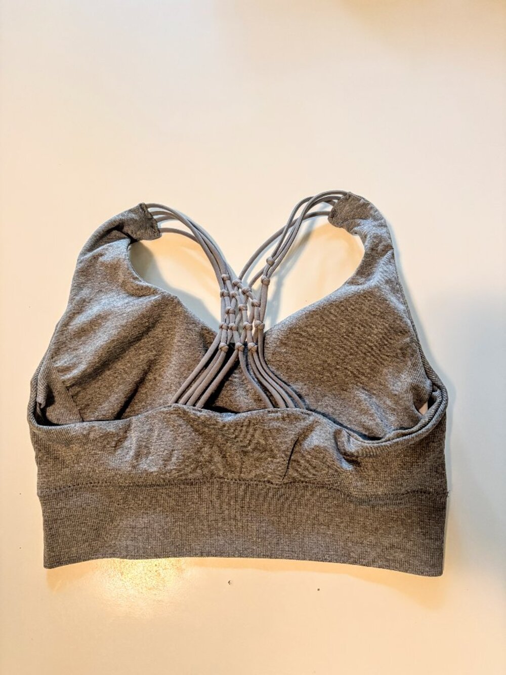 Gray Size M Sports Bra